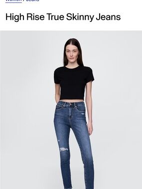 GAP Dark Wash Blue Skinny Jeans